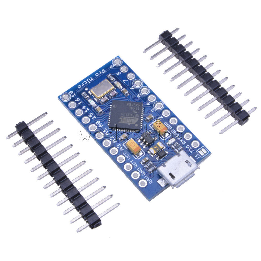 2Pcs Leonardo Pro Micro ATmega32U4 3.3V 8MHz Replace ATmega328 Arduino Pro Mini
