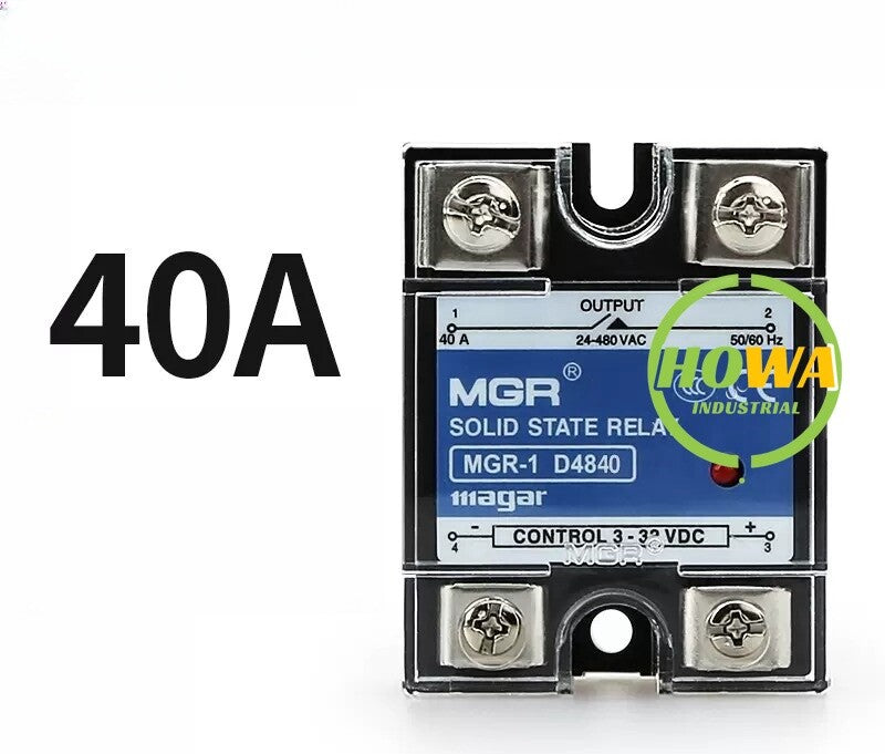 MGR MGR-1 D4840 40A Single-phase Solid State Relay 3-32V 24-480V  One/piece