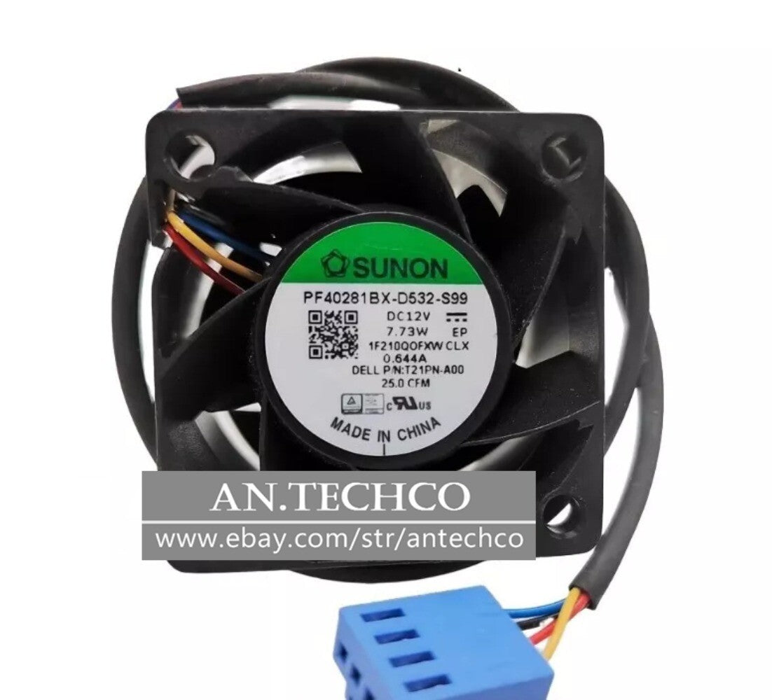 For SUNON PF40281BX-D533-S99 4CM 4028 12V 7.73W 4-Wire PWM Cooling Fan