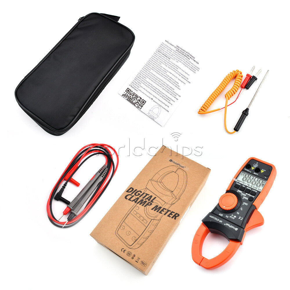 Digital Clamp Meter DC Current 4000 Counts AC/DC Volt 1000A Handheld Tester