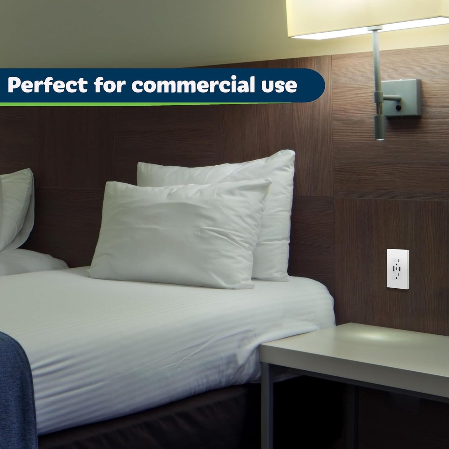 USB Outlet, 3-Port Type C 3.6A 18W Wall Outlet, 15 Amp Receptacle, Charging Powe