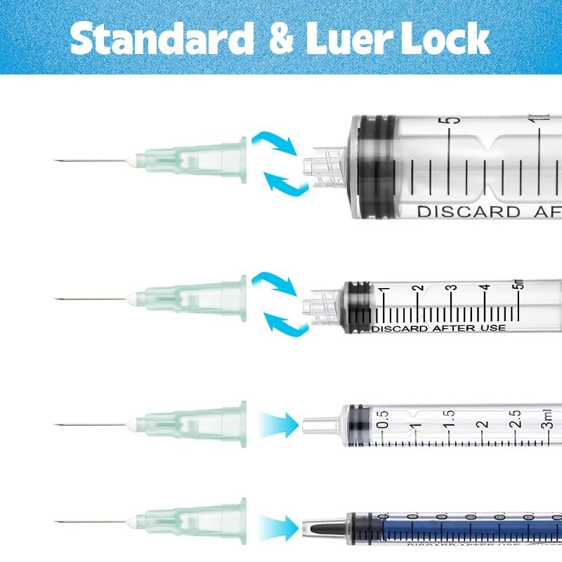32 Gauge 1/2 Inch Luer Lock Dispensing Accessories, Individually Packaged, 100Pa