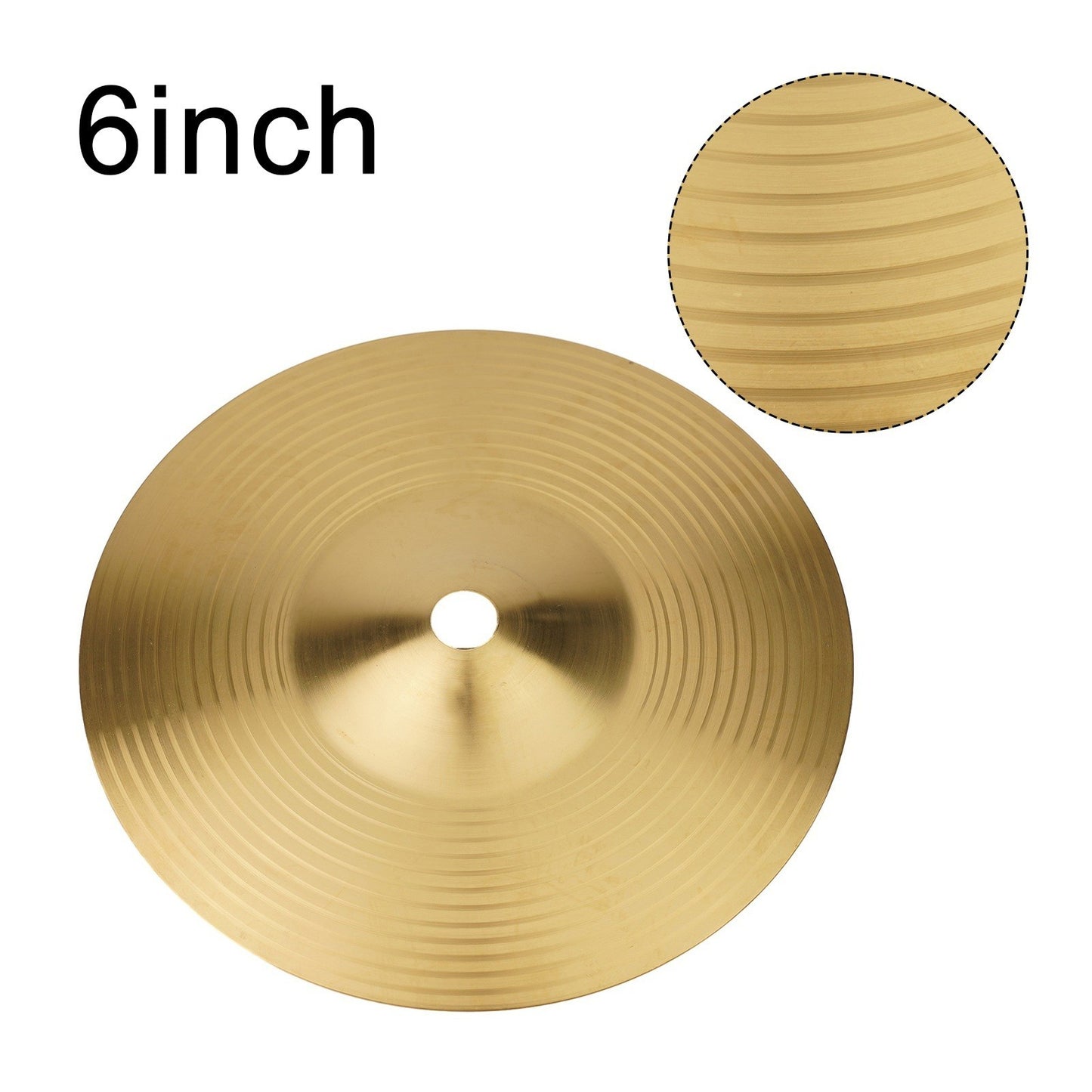 Impressive Drum Brass Cymbals with Vibrant Tone (6 8 10 12 14 16 Inch)