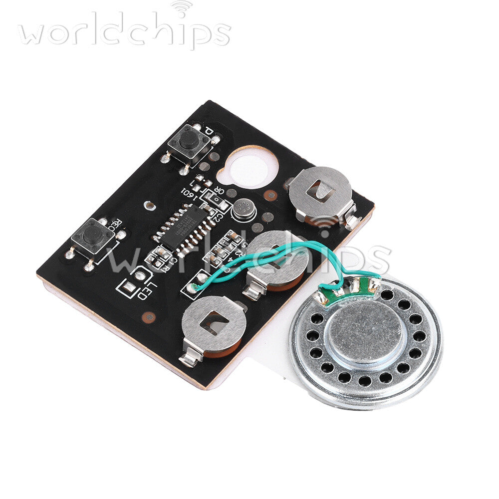 130PCS 30s Greeting Card Recordable Voice Chip Music Box Sound Module + Battery