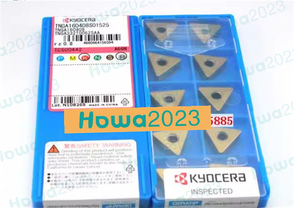 10pcs/Box Kyocera TNGA160408 A66N Turning Blade Carbide Insert