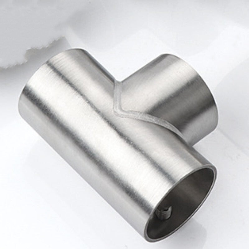 4 Pcs 3-Way Boat Handrail Fitting Tee Rail Stainless Steel for 1" Tube