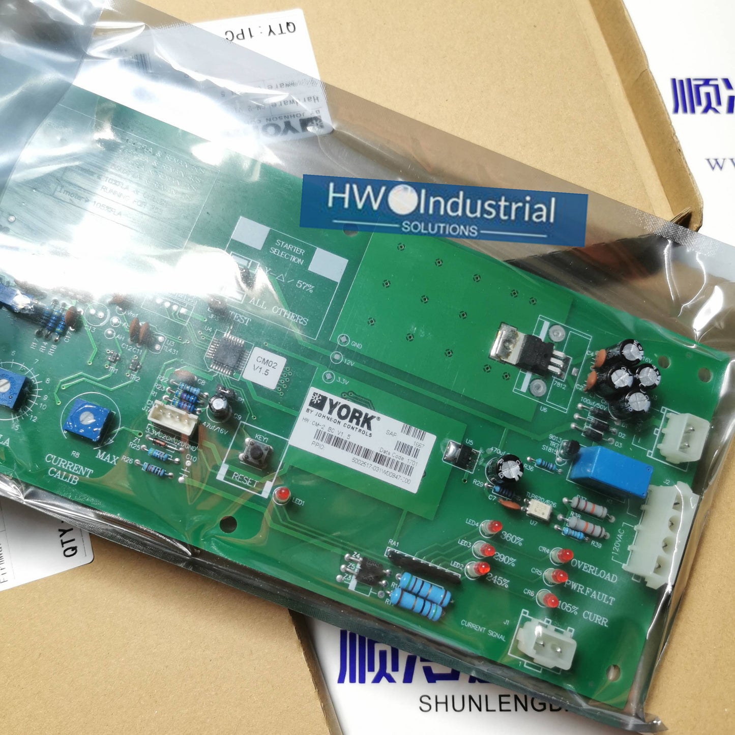YORK 031W00947-000 CM-2 Current Detector Air Conditioning Control Board