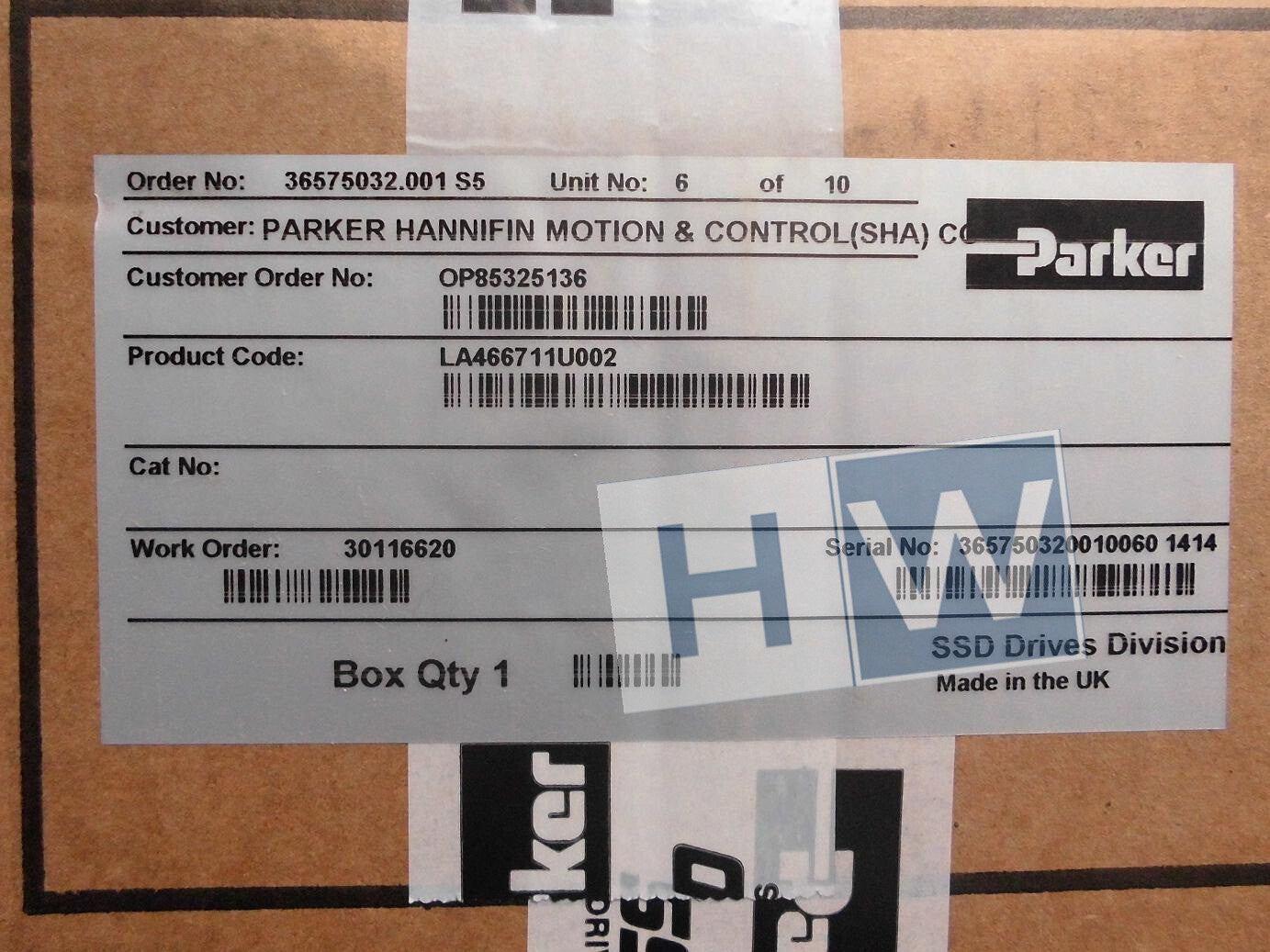 1PC  LA466711U002 M2E068-CF Parker Governor Fan