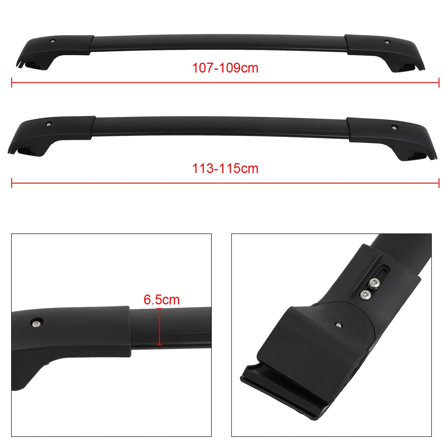 Roof Rack Cross Bar Cargo Luggage Carrier For 2013-2018 Toyota RAV4 Aluminum