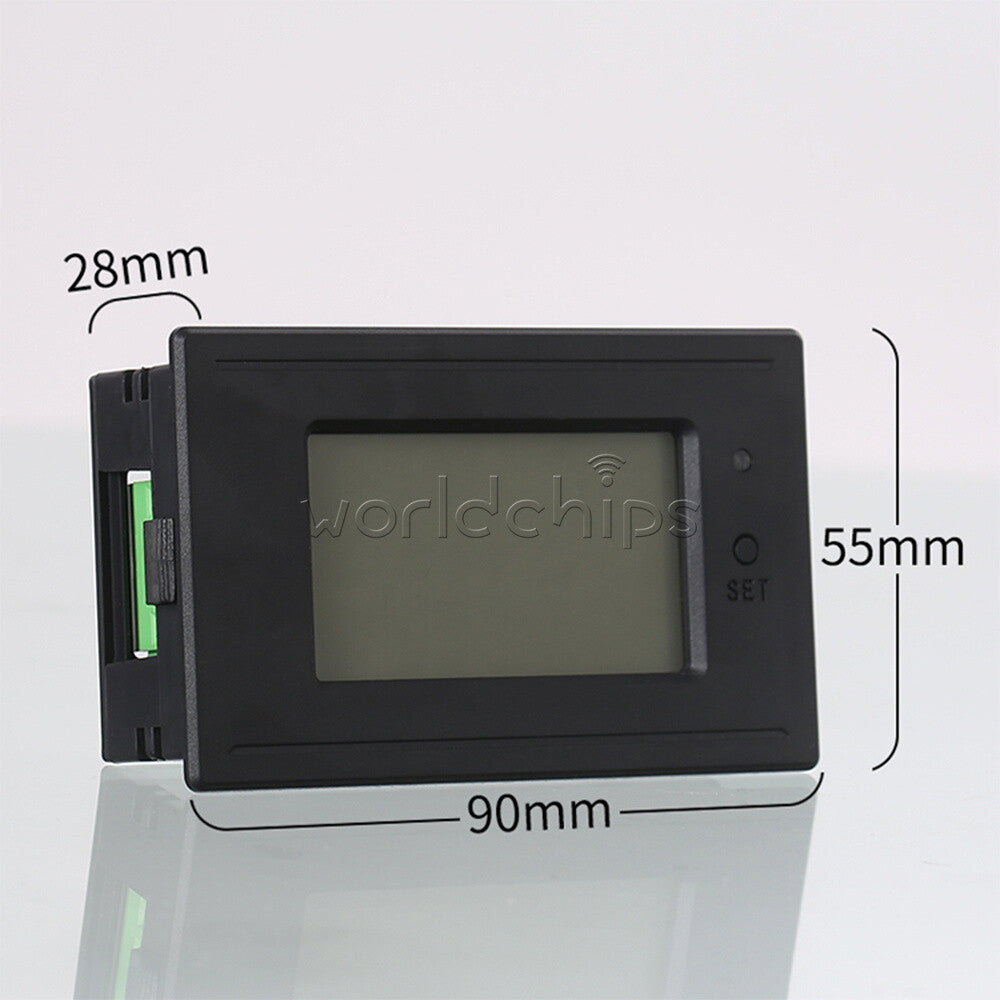 Digital LCD Electrical AC Combo Meter Voltage Current Amp KWh Watt Power Monitor