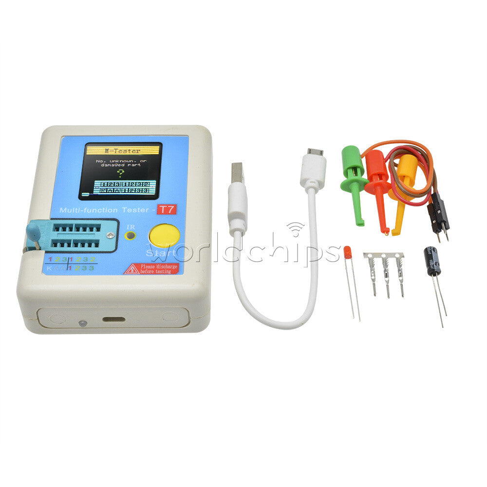 Transistor Tester 160x128 TFT Diode Triode Capacitance Meter LCR ESR MOSFET