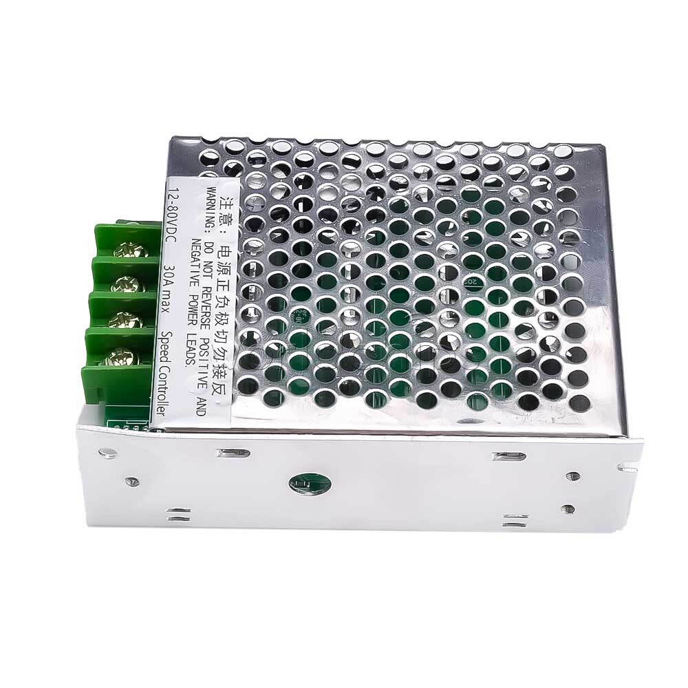DC 12V-80V 30A Digital Display PWM DC Motor Governor Controller High Power