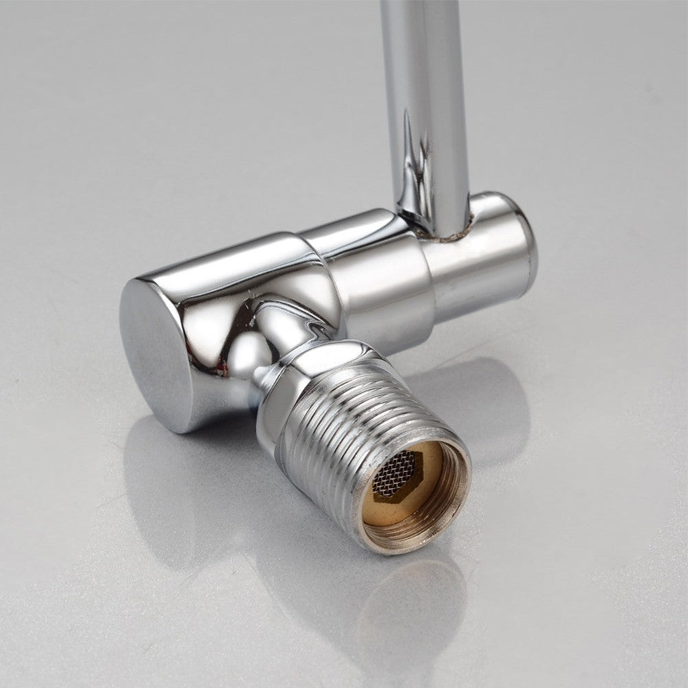 Contemporary Zinc Alloy Kitchen Faucet in Chrome for Daily Use Scenarios