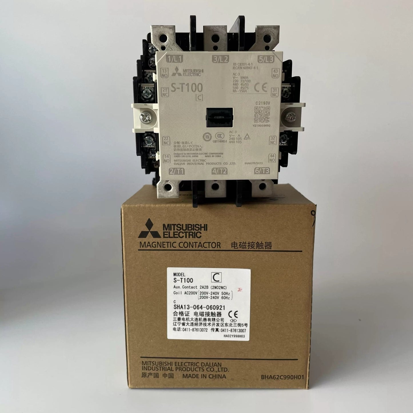 1/piece Mitsubishi AC Contactor ST100 S-T100 110V 220V 380V Replaces S-N95 SN95