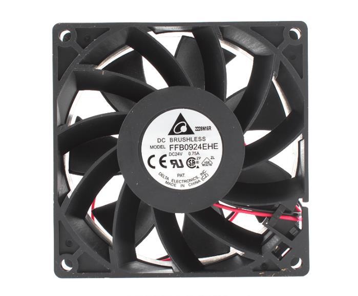 Delta Brushless Fan FFB0924EHE DC 24V 0.75A 92x92x38 mm  2/3 Pin