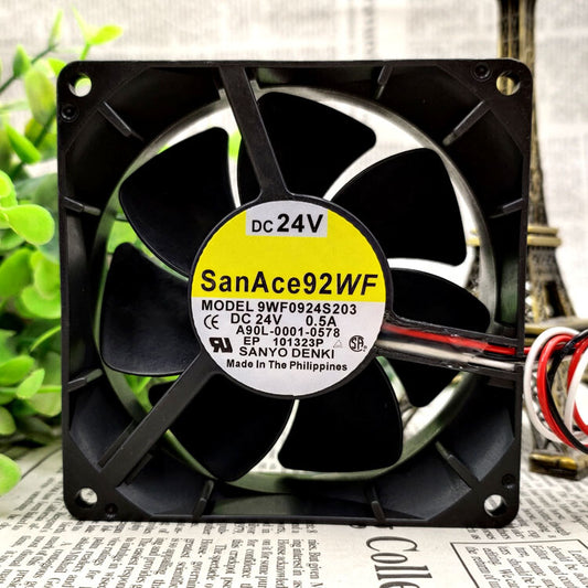 1pc Sanyo 9WF0924S203 DC24V 0.5A 9232 9CM A90L-0001-0578 Fanuc Cooling Fan