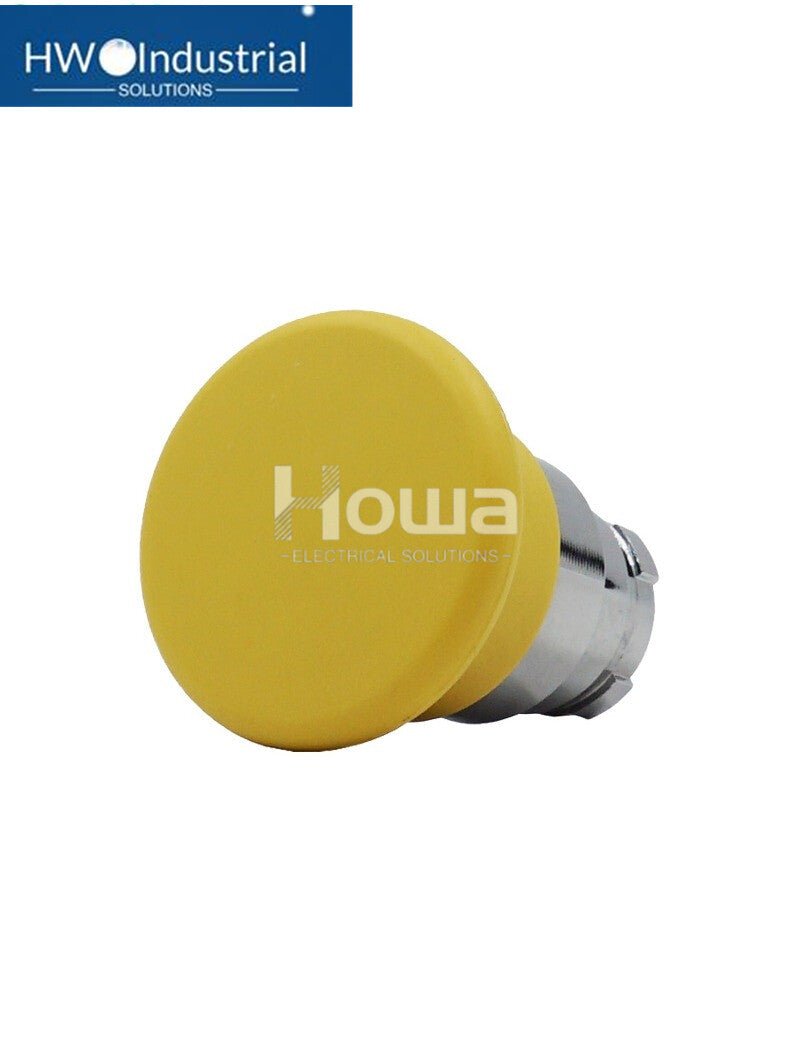 2PC Yellow Metal Self Reset Button Head ZB2-BC5C ZB2BC5C 22mm Installation
