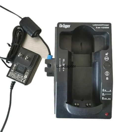Drager X-am 1/2/5000 Gas Detector Battery Charging Module Base With Power Supply