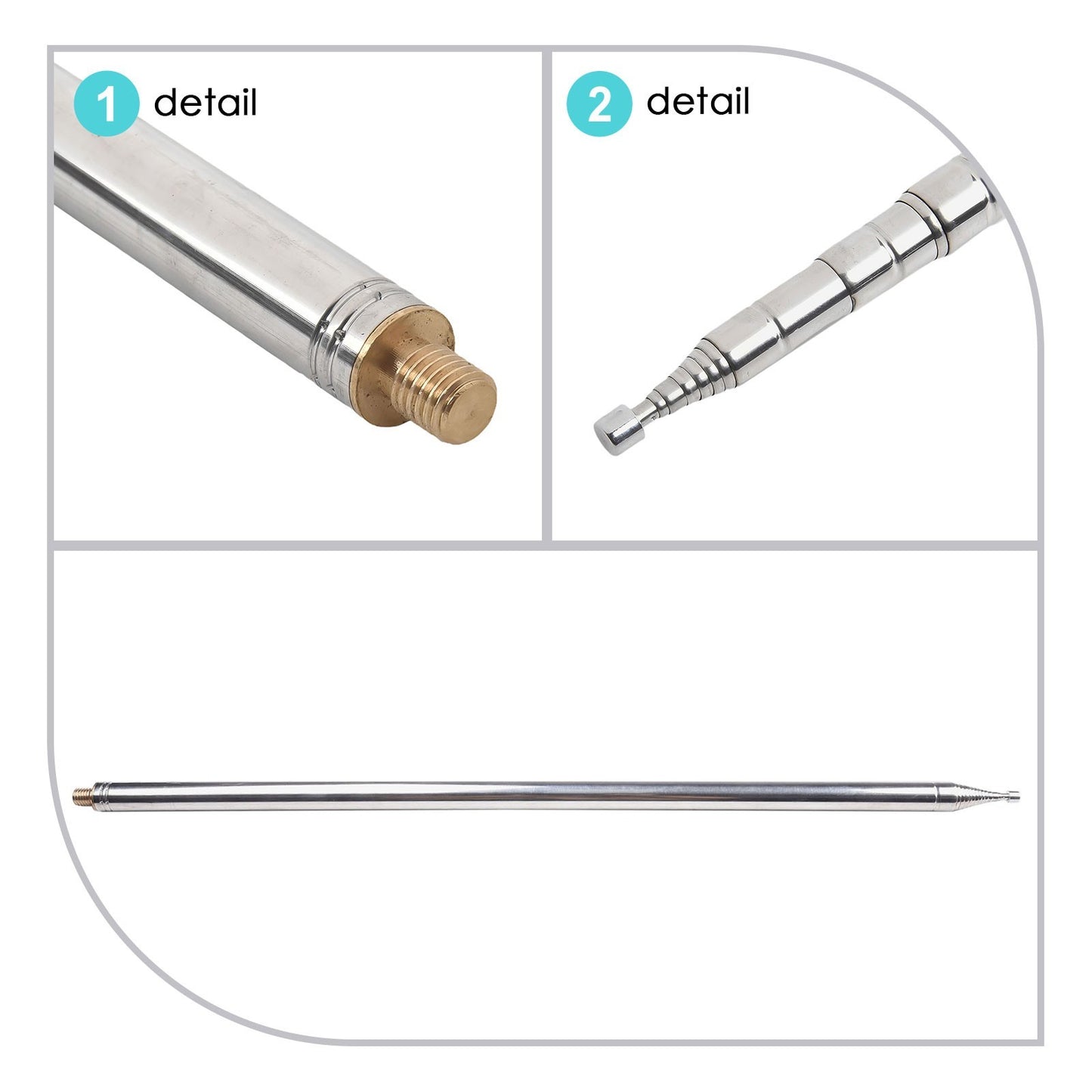 Professional Grade GP/Telescopic Antenna 5 6M/18 4FT For Ham Radio Antenna /