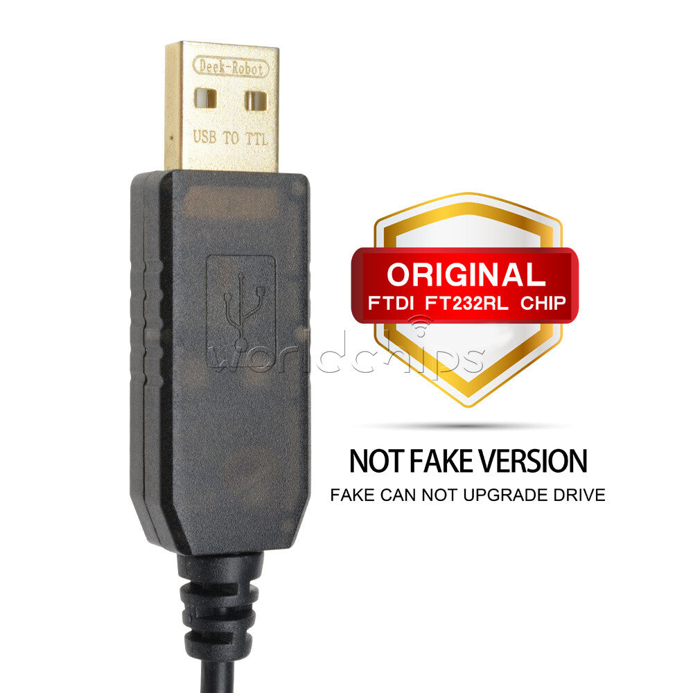 100PCS 1M 6Pin FTDI FT232RL USB to TTL RS232 Serial Adapter Cable for AVR ARM