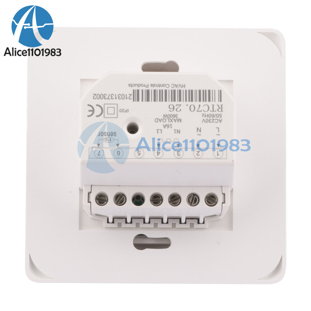 230V 16A Room Floor Heating Thermostat Temperature Control Switch W/NTC Sensor