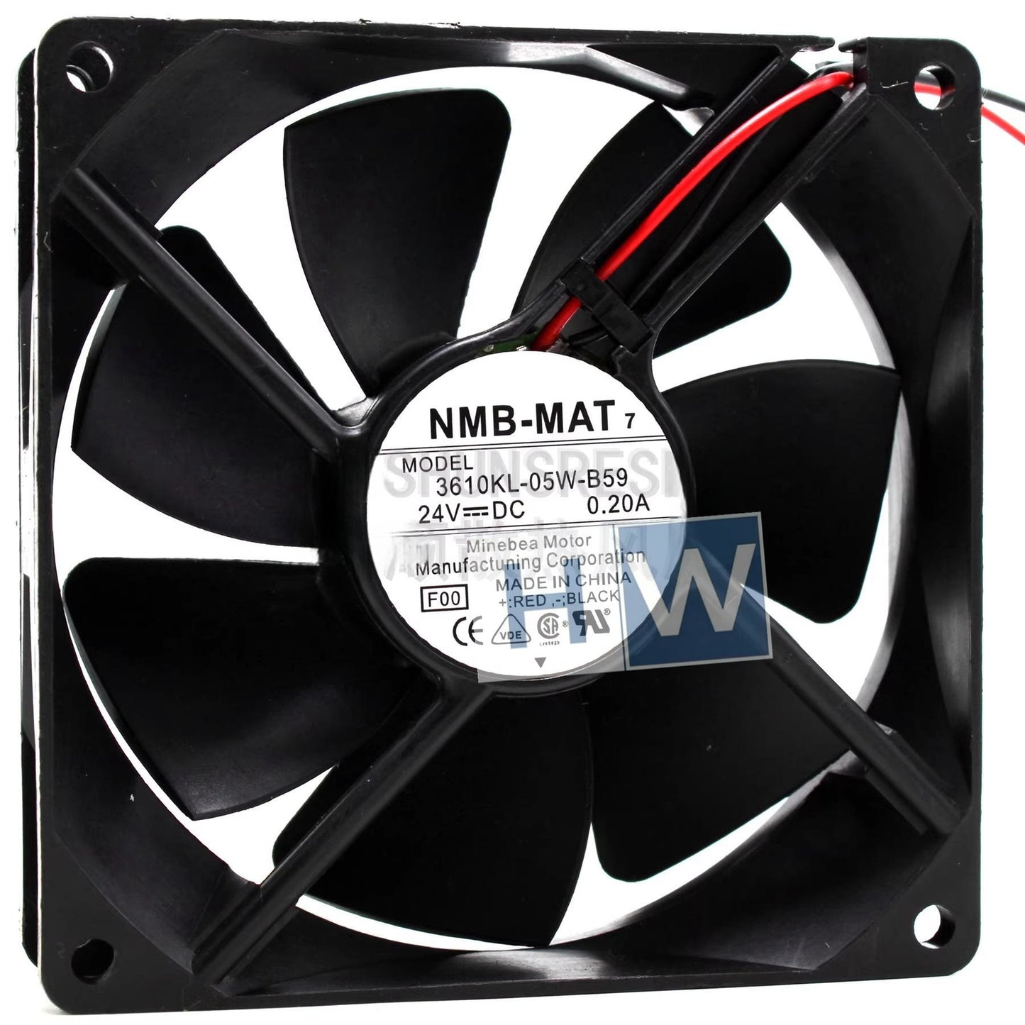 1PC MB-MAT7 3610KL-05W-B59 24V 0.20A 9225 2-wire Inverter Cooling Fan