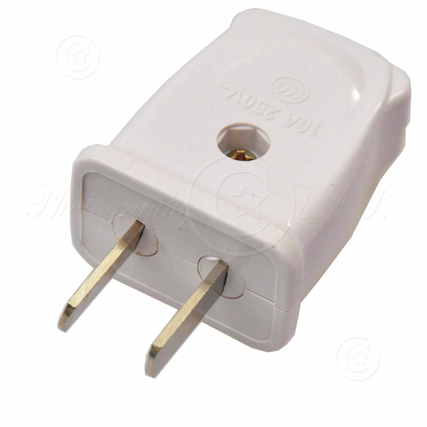 4x Adjustable 2Pin 250V/10A AU/US Plug Rewirable Power Cord Connector DIY Unit