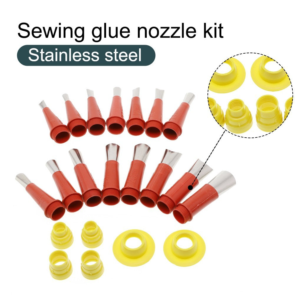?22x/set - Caulking Sealant Finisher Seam Seal Tool Stainless Steel Nozzle Kit?
