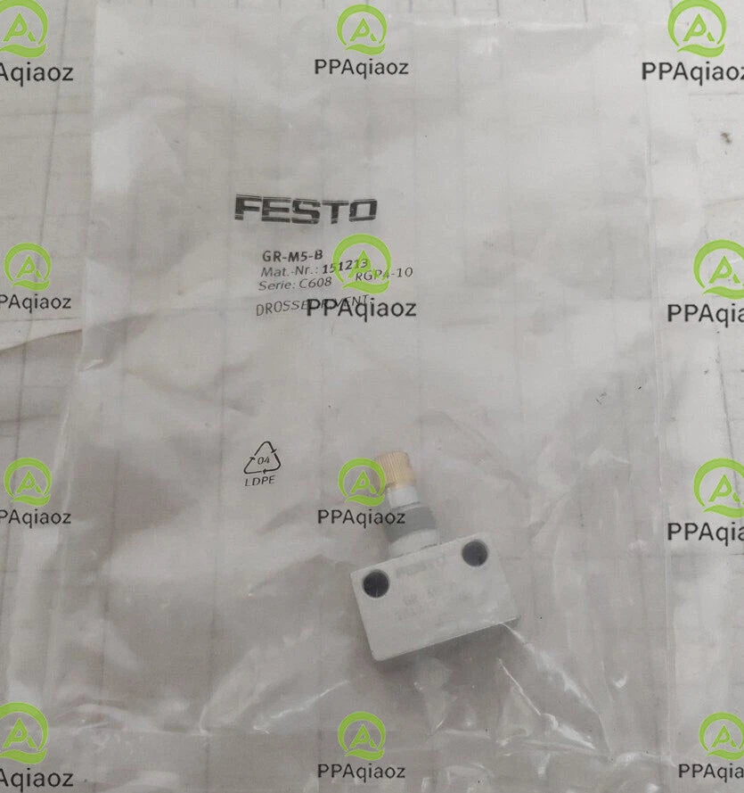 1PC  FESTO GR-M5-B One-Way 1-Way Flow Control Valve Contr Free Shipping GRM5B
