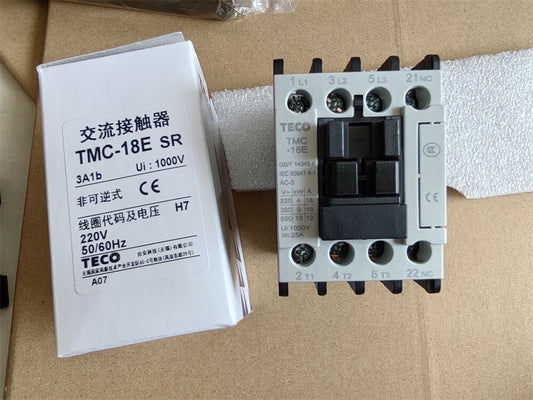 1PC  TECO AC contactor TMC-18E voltage AC220V 3A1B