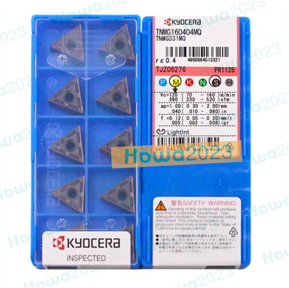 10Pcs/BOX Kyocera TNMG160404-MQ TNMG160404MQ PR1125 TNMG331MQ  Carbide Insert