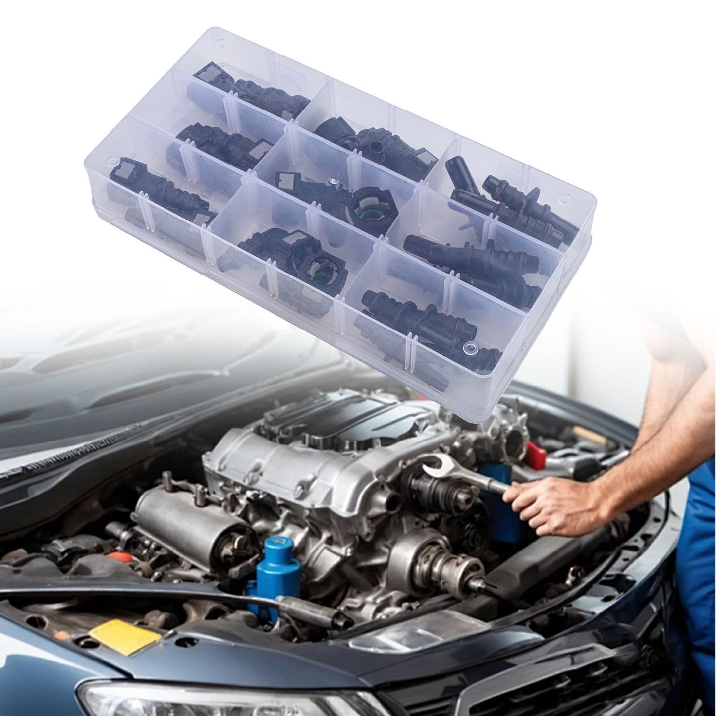 Diesel Fuel Line Quick Connector Repair Kit 24PCS Fuel Hose Snap Fit Connectors