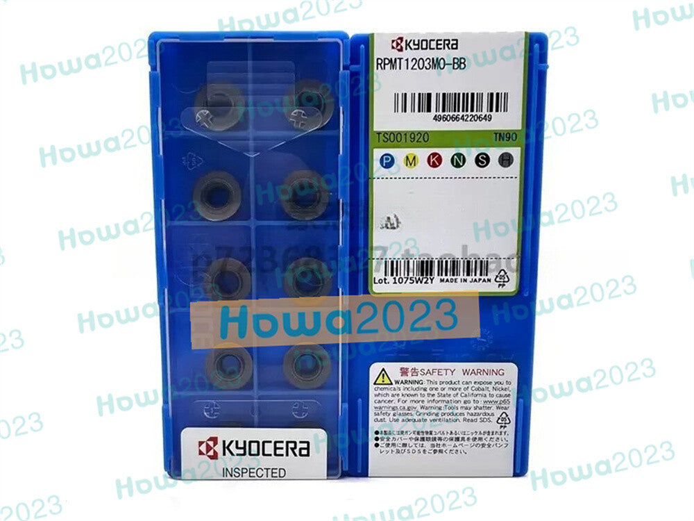 10Pieces/Box Kyocera RPMT1203MO-BB TN90 Turning Blade Carbide Inserts