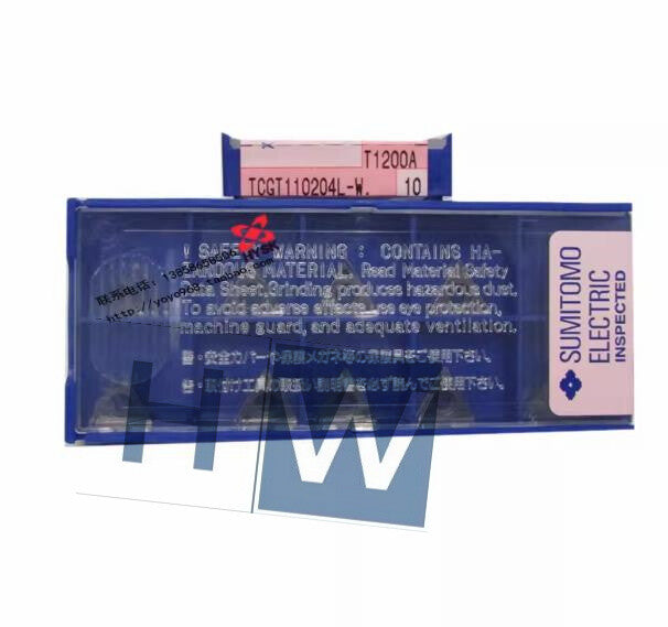 Box/10Pcs Boring Blade TCGT110202L-W T1200A CNC Turning Blade