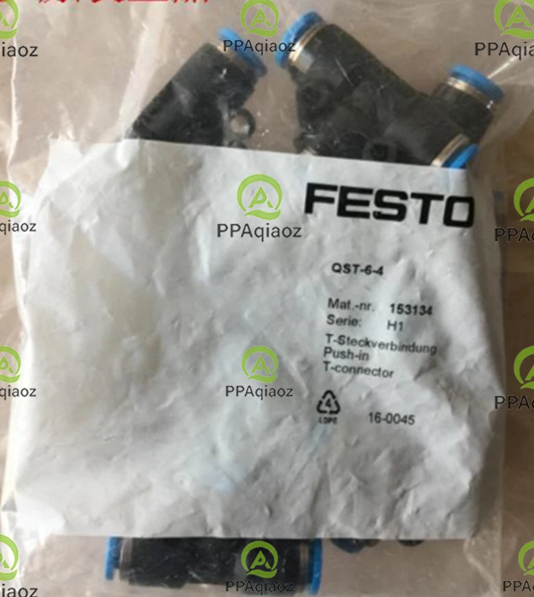 10PC  FESTO QST-6-4 153134 Fittings QST64 Free Shipping