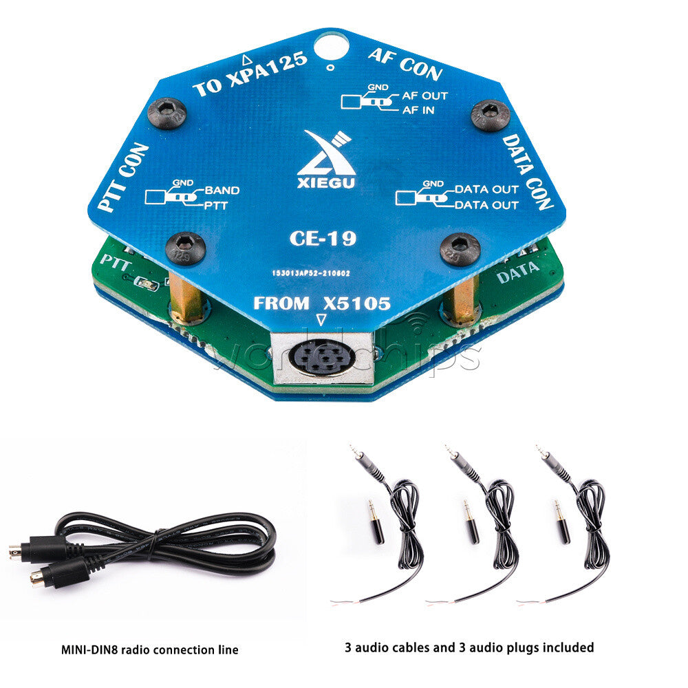 CE-19 Data Interface Expansion Card with Cable for XIEGU X5105 G90 ACC PTT