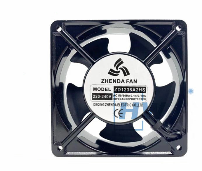 1Pc   ZHENDAFAN ZD1238A2HB ZD1238A2HS 220-240V 12CM 12038 Cabinet Cooling Fan