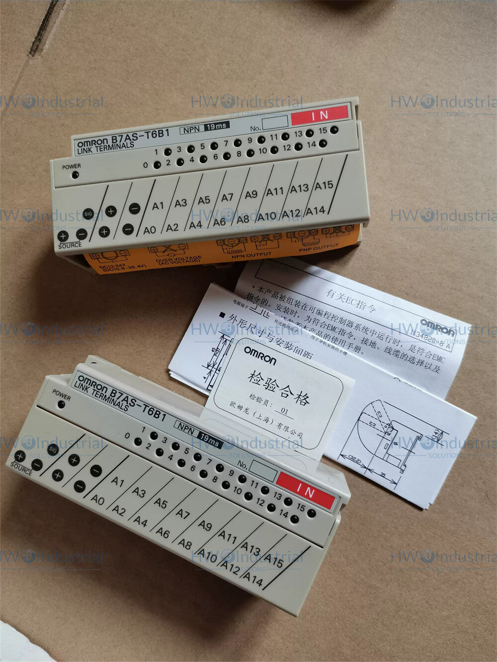 1/Piece  B7AS-T6B1 Omron Programmable Controller Link Terminal