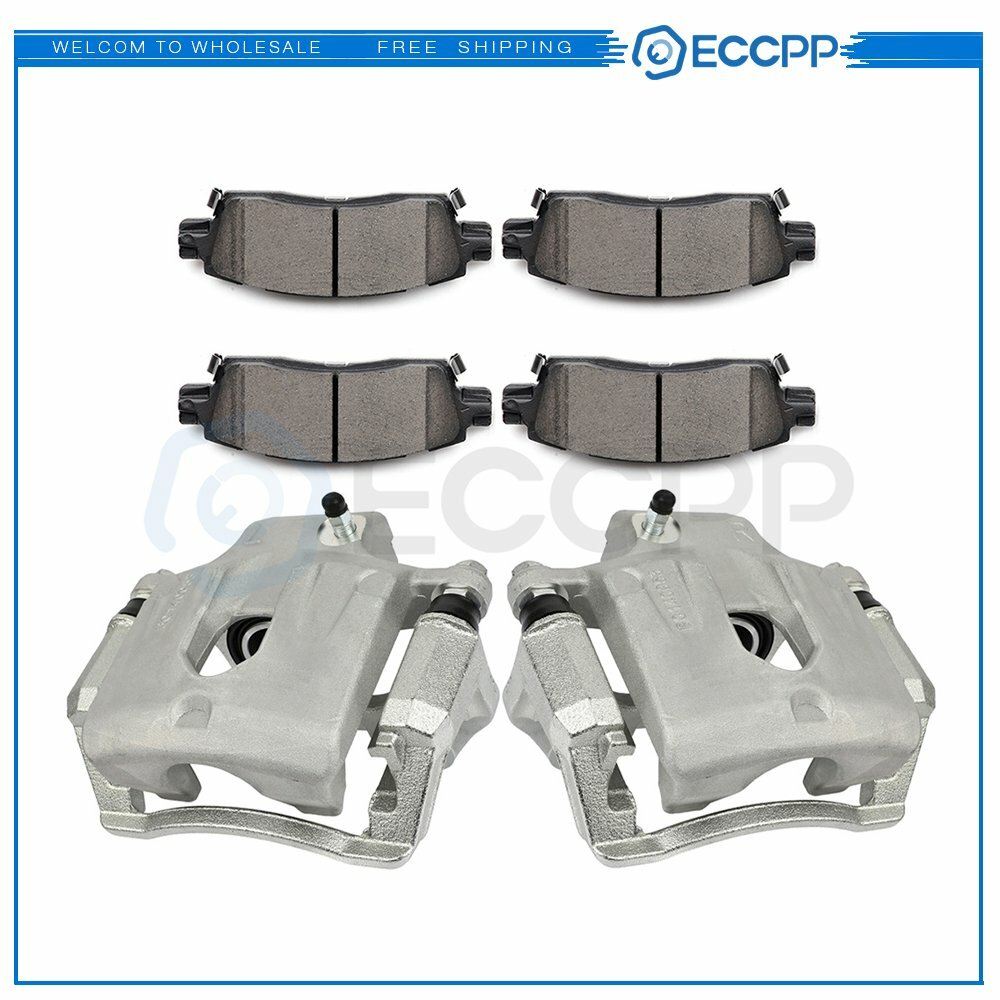 Rear Brake Calipers Brake Pads Set 6Pcs  Kit For 2004-2007 Buick Rainier