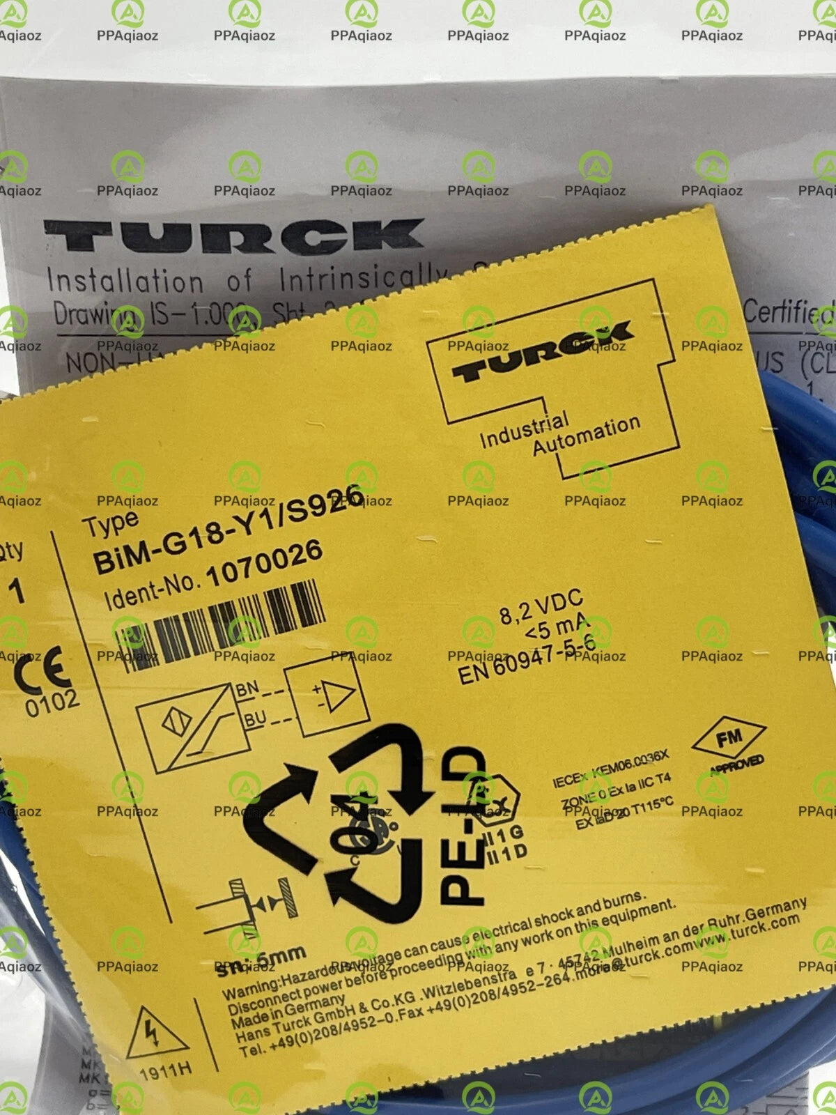 TURCK BIM-G18-Y1/S926 Proximity Switch Sensor #DW #P