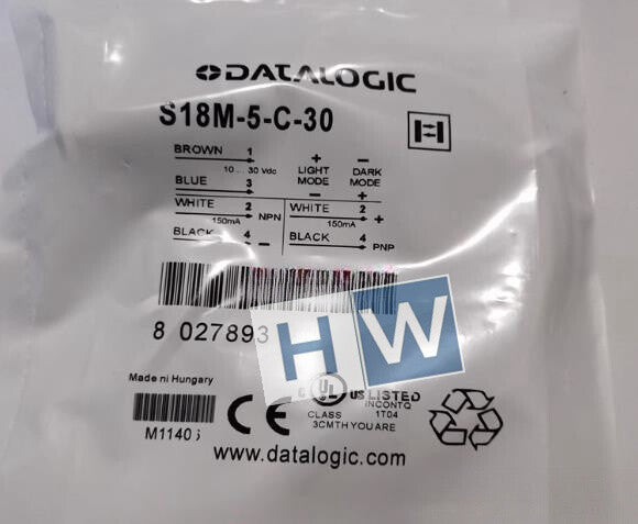 1PC   DATALOGIC Photoelectric Sensor S18M-5-C-30 Quality Assurance