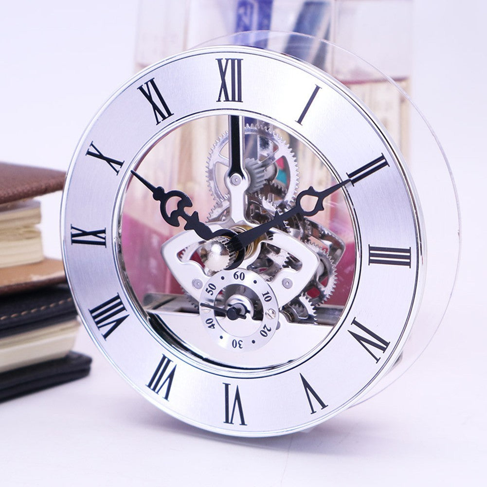 26) Roman Numeral DIY Clock Replacement 86mm Diameter Quartz Movement Insert
