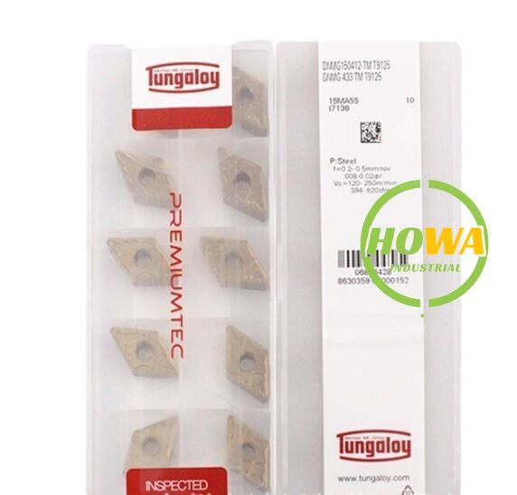 10Pcs/box TUNGALOY DNMG150412-TM T9125 DNMG433-TM Turning Blade Carbide Insert