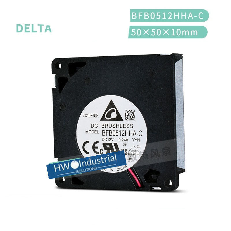 BFB0512HA-C Delta 5010 12V 0.24A 5CM Centrifugal Turbine Blower Cooling Fan