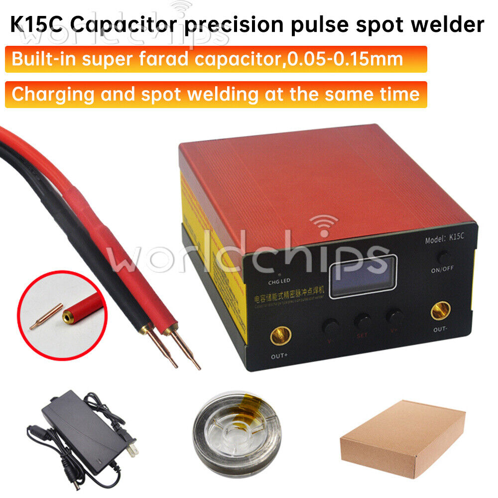 K15C 1-30ms Pulse 18650 Li-ion Battery Control Board Farad Capacitor Spot Welder