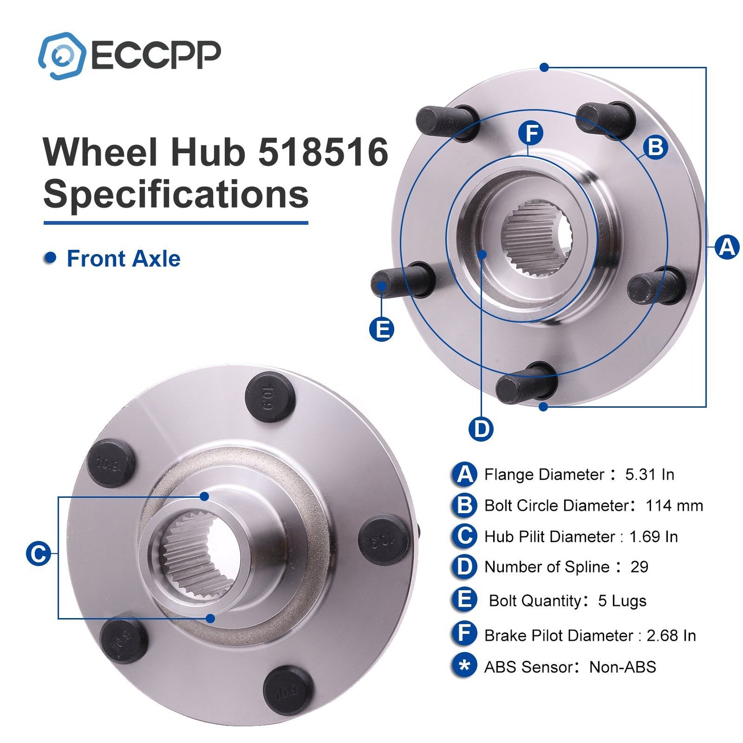 Full Set Front Rear Wheel Hub Bearings For Nissan Altima Maxima 2004-2008 3.5L