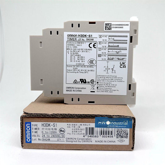 1/Piece  H3DK-S1 24-240VAC/DC Omron Timer Time Relay