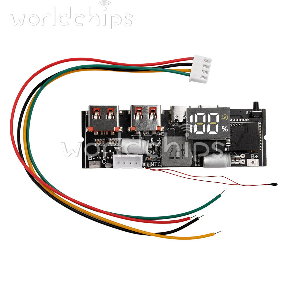 3S 4S 5S 65W 100W 4-USB Two way Fast Charging Module Power Bank Circuit Board