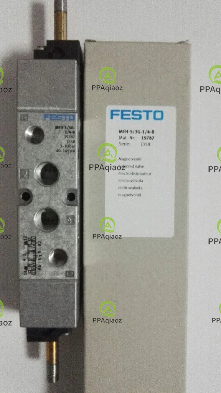 One Festo MFH-5/3G-1/4-B 19787 Solenoid Valve MFH5/3G1/4B