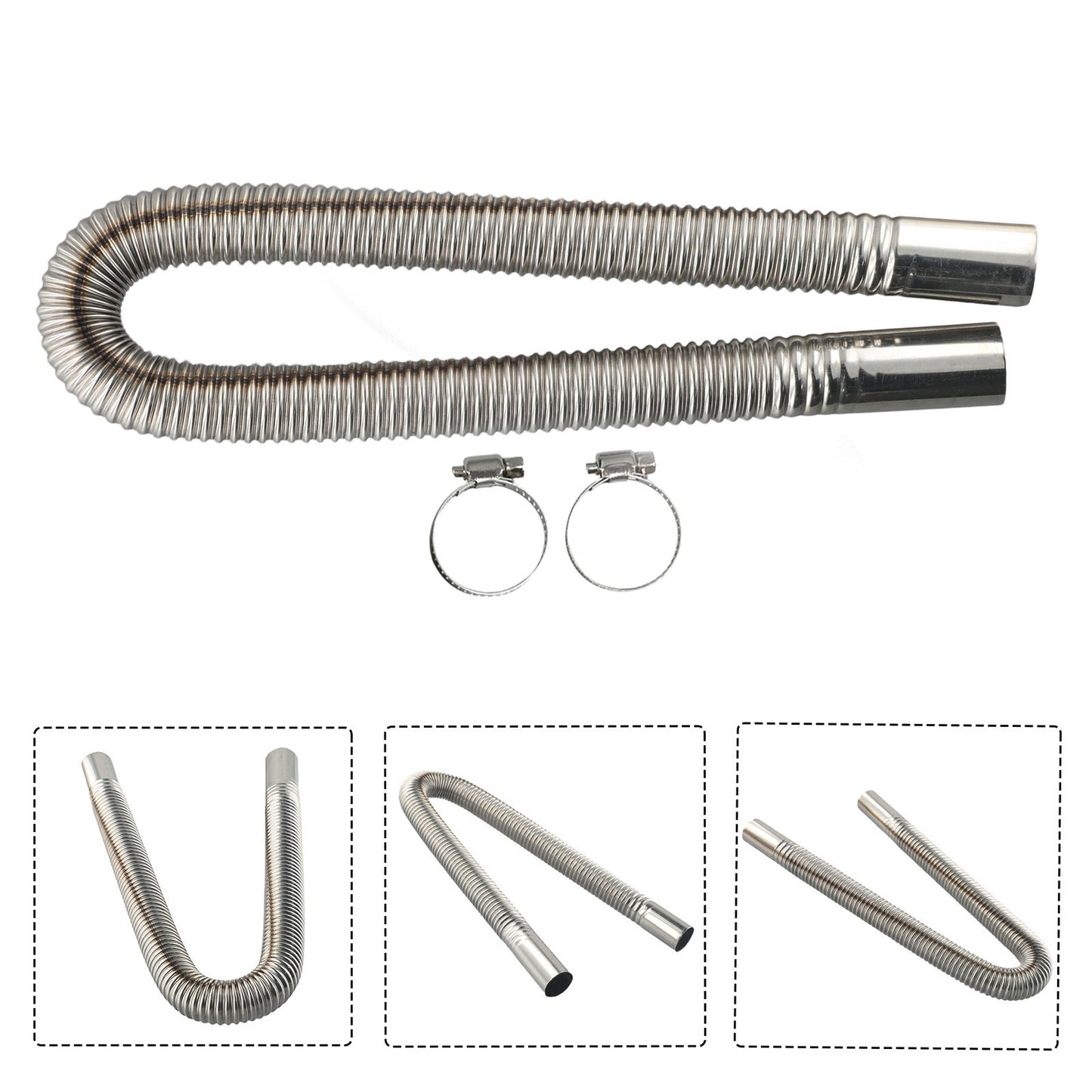 60CM Stainless Steel Exhaust Pipe for Generator Auxiliary Heating Systems